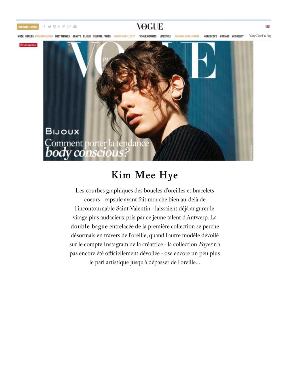 Press-2016-06-Vogue-fr – Kim Mee Hye